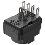 EAO 61-8520.12 Snap-action switching element 3 positions SA 2NO ST/PT silver