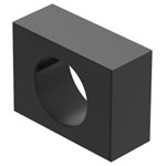 EAO 61-9230.0 Keylock front bezel black 15,3x21,5 plastic opaque