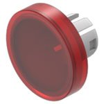 EAO 61-9311.2 Lens red D15,8 plastic transparent