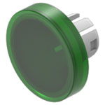 EAO 61-9311.5 Lens green D15,8 plastic transparent