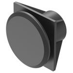 EAO 61-9453.0 Blanking plate flush mounting black D25 plastic