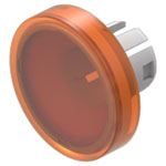 EAO 61-9642.3 Lens flush mounting orange D19,7 plastic transparent