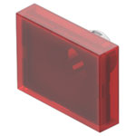 EAO 61-9681.2 Lens flush mounting red 18x24 plastic transparent