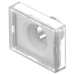EAO 61-9681.7 Lens flush mounting clear 18x24 plastic transparent