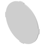 EAO 61-9707.7 Marking plate clear D19,7 plastic transparent