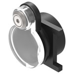 EAO 61-9924.0 Protective Cover spring-close flush-mount black/clear D25 plastic