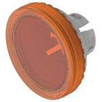 EAO 84-7111.300 Lens orange D19,7 plastic transparent