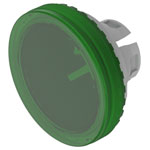 EAO 84-7111.500 Lens green D19,7 plastic transparent