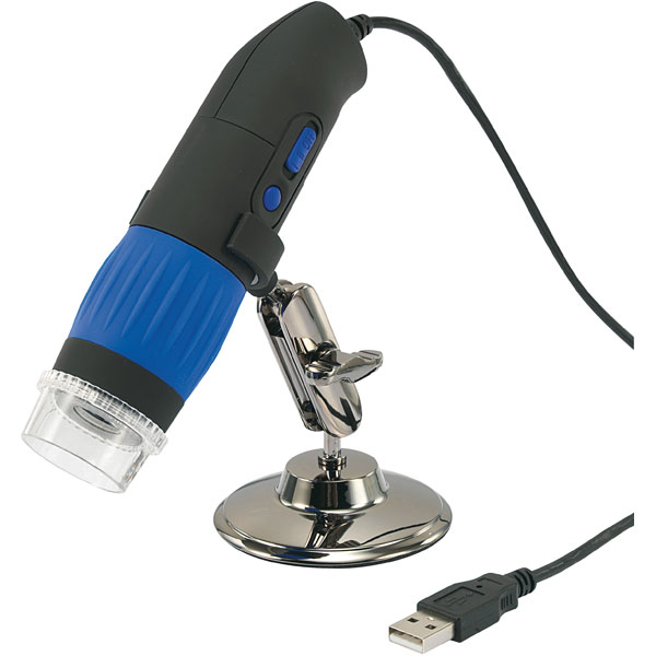 Conrad DP-M17 USB Digital Microscope, 10x to 200x | Rapid Online