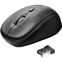 Trust 18519 Yvi Wireless Mouse - Black