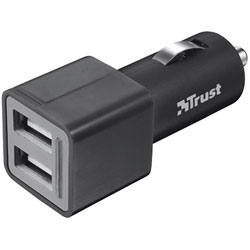 Trust 19171 Car Charger With 2 USB Ports - 2x12W