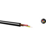 Kabeltronik 640400801 Stereoline 4x0.08mm Black Shielded