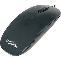 LogiLink® ID0063 Mouse Optical Black Flat