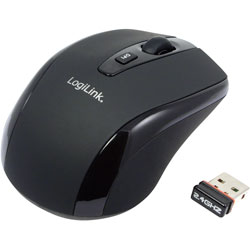 LogiLink® ID0031 Mouse Optical Wireless 2.4 GHz Mini - Black