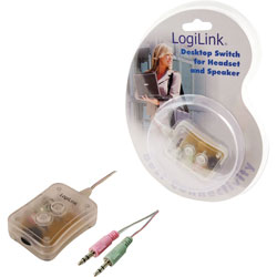 LogiLink® HS0010 Audio Switch 2-Port Desktop Mini