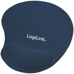 LogiLink® ID0027B Mousepad With GEL Wrist Rest Support Blue