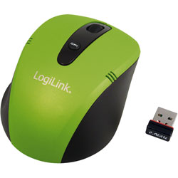 LogiLink® ID0048 Mouse Optical Wireless 2.4 GHz Mini Green