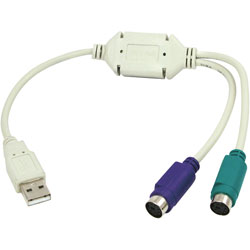 LogiLink® AU0004A Adaptor USB To 2x PS/2