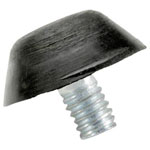 PB Fastener 100481 Black Conical Rubber Foot M6 17mm