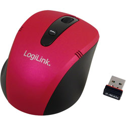 LogiLink® ID0034 Mouse Optical Wireless 2.4 GHz Mini Pink