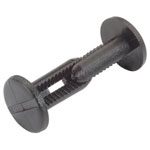 PB Fastener 096 1355 599 01-X Ratchet Rivet 5.5x12.4x1.7mm Black, Pack of 10