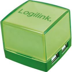 LogiLink® UA0121 USB 2.0 HUB 4-Port Illuminated Green