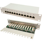 LogiLink® NP0041 Patch Panel 10" CAT6 12-Port Shielded