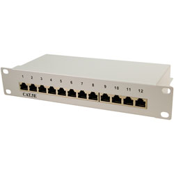 LogiLink® NP0037 Patch Panel 10 CAT5e 12-Port Shielded