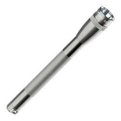 Mag-Lite® M3A096 Mini Mag-Lite® 2 AAA Krypton Lamp Flashlight - Grey