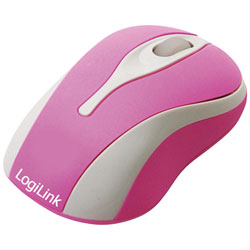 LogiLink® ID0021 Mouse Optical USB Mini With LED Pink