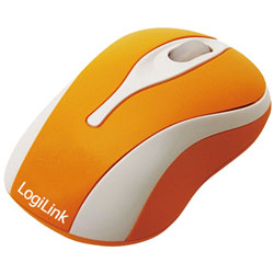 LogiLink® ID0023 Mouse Optical USB Mini With LED Orange