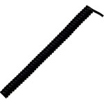 LappKabel 73222339 H05VV-F PVC Spiral Cable 3 x 0.75mm Black 1.5m Length