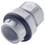 LAPP 53112879 CLICK-R M16 Cable Gland Silver Grey (RAL 7001) 4-7mm