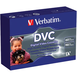 Verbatim 47650 Digital Video Cassette 60 Min - Single