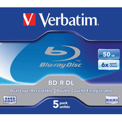 Verbatim 43748 BD-R DL 50GB 6x - Pack Of 5