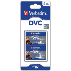 Verbatim 47654 Digital Video Cassette 60 Min - Pack Of 4