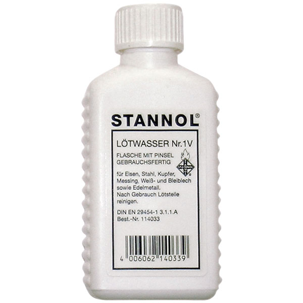 Stannol 114033 Flux Solder Fluid No. 1V Flux type 3.1.1 A 50ml