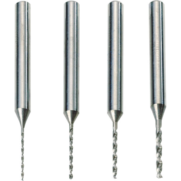 RoNa 826645 Solid Carbide Drill Bit Set 0.6/0.8/1.0/1.3mm Rapid Online