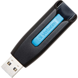 Verbatim 49176 V3 USB Drive 16GB - Caribbean Blue