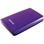 Verbatim 53077 Store 'n' Go USB 3.0 Portable Hard Drive 1TB Violet