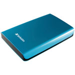 Verbatim 53074 Store 'n' Go USB 3.0 Portable Hard Drive 1TB Caribbean Blue