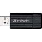 Verbatim 49062 PinStripe USB Drive 8GB - Black
