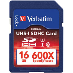 Verbatim 49191 UHS-I SDHC Card 16GB - Class 10