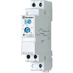 Finder 80.61.0.240.0000 8A Monofunction Modular Timer SPDT-CO 400VAC