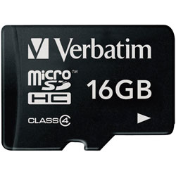 Verbatim 44007 MicroSDHC 16GB - Class 4
