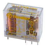Finder 50.12.9.024.5000 PCB Mount Relay 24VDC 8A DPDT AgNi + Au