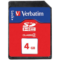 Verbatim 97302 SDHC Card 4GB - Class 4