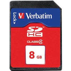 Verbatim 97303 SDHC Card 8GB - Class 4