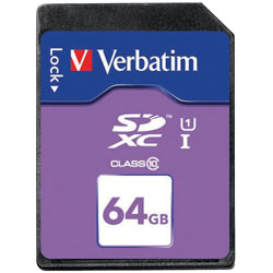 Verbatim 44024 SecureDigital SDXC Class 10 64GB