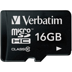 Verbatim 44010 Micro SDHC 16GB - Class 10